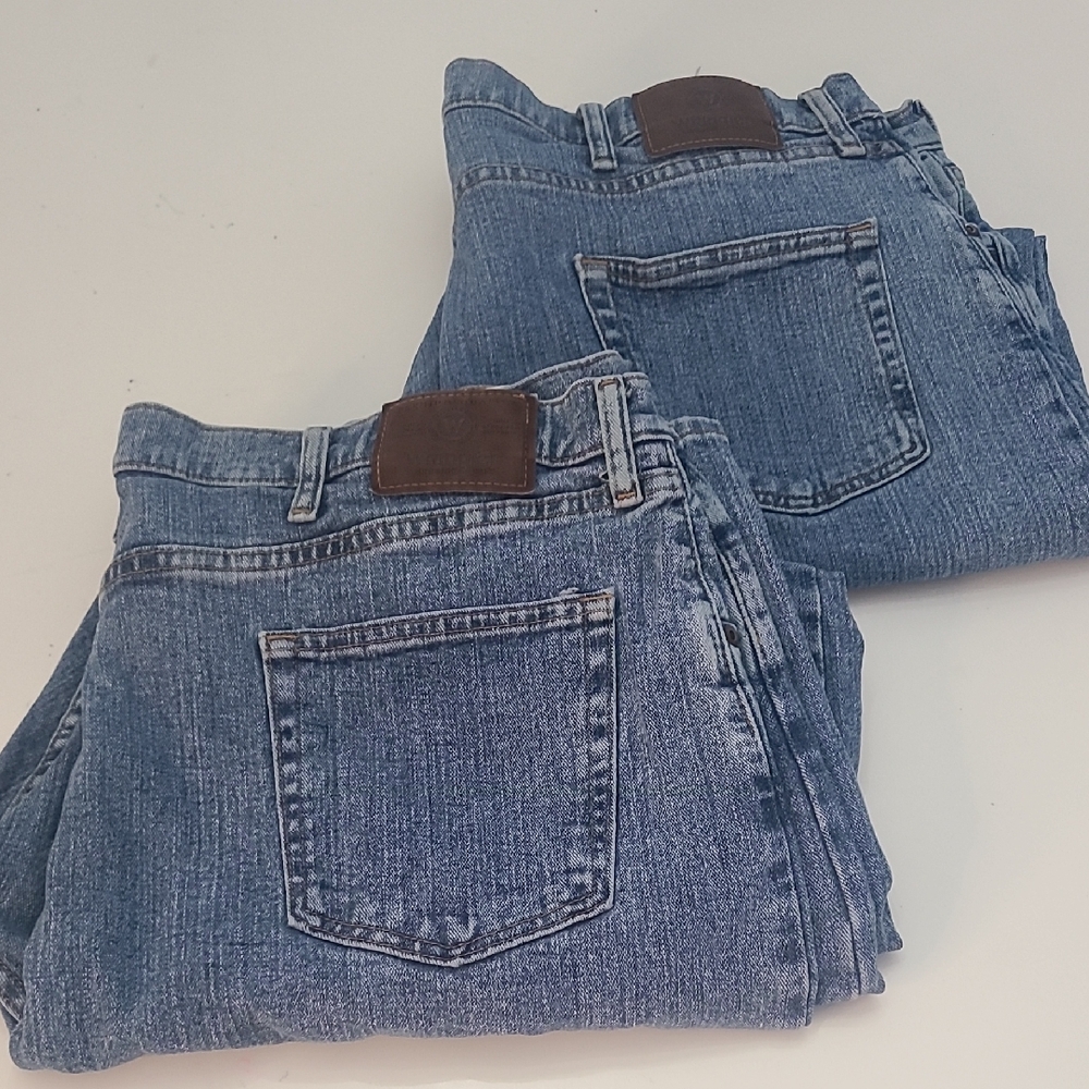 2‎ Wrangler Men's Straight Blue Jeans Size 42X30